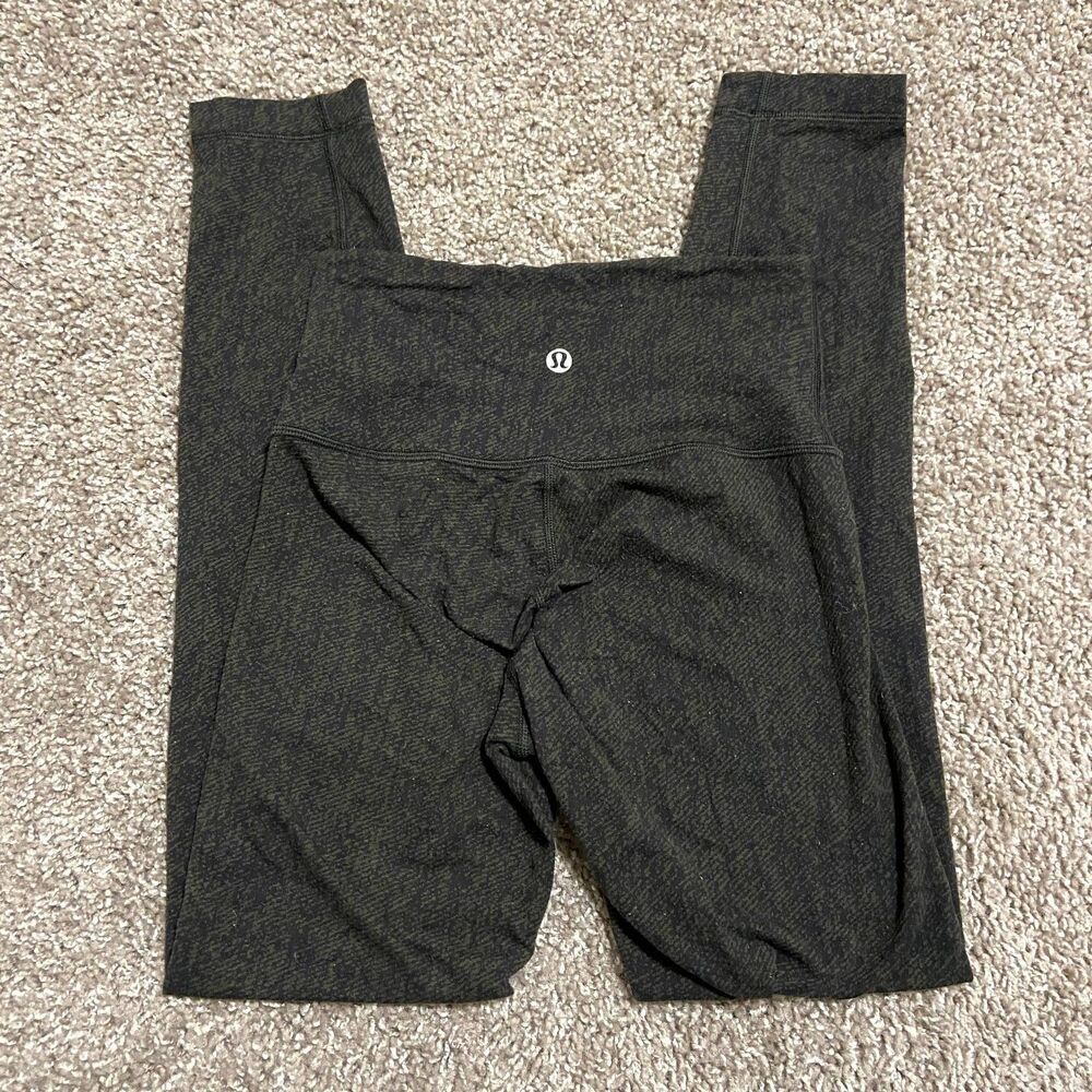 Lululemon Green/Gray Full-Length Leggings